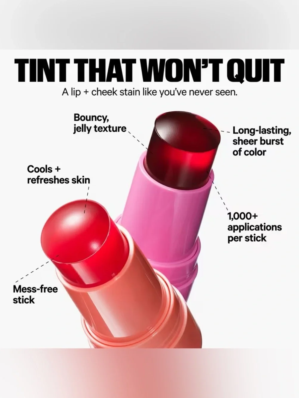 💝Milk Makeup Burst Cooling Water Jelly Lip Tint + Cheek💝